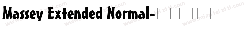 Massey Extended Normal字体转换
